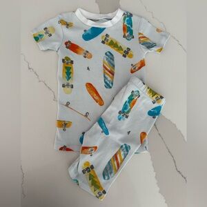 Burt’s Bees Baby skateboard shorty pajamas set 3T